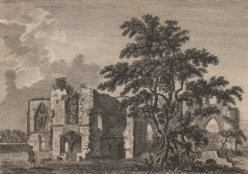 ST. AGATHA'S MONASTERY, near Richmond, Yorkshire. Plate 2. GROSE 1776 print
